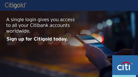 citigold log in.